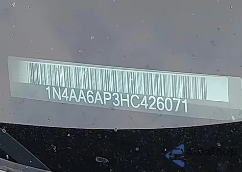 2017 Nissan Maxima 3.5 Sl z USA, uszkodzony, nr VIN 1N4AA6AP3HC426071